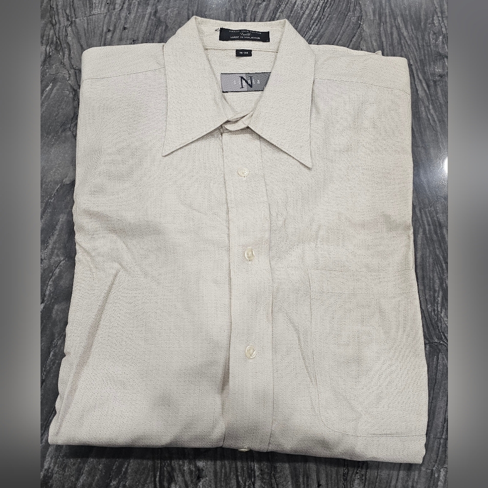 Signia Men's Light Tan Dress Shirt